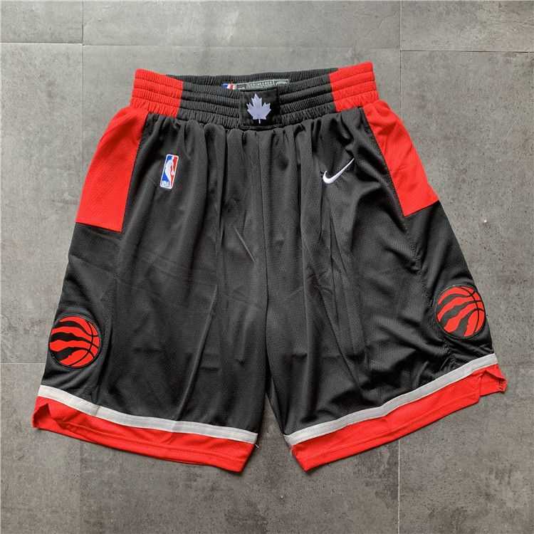 Men NBA Toronto Raptors Black Nike Shorts 04161